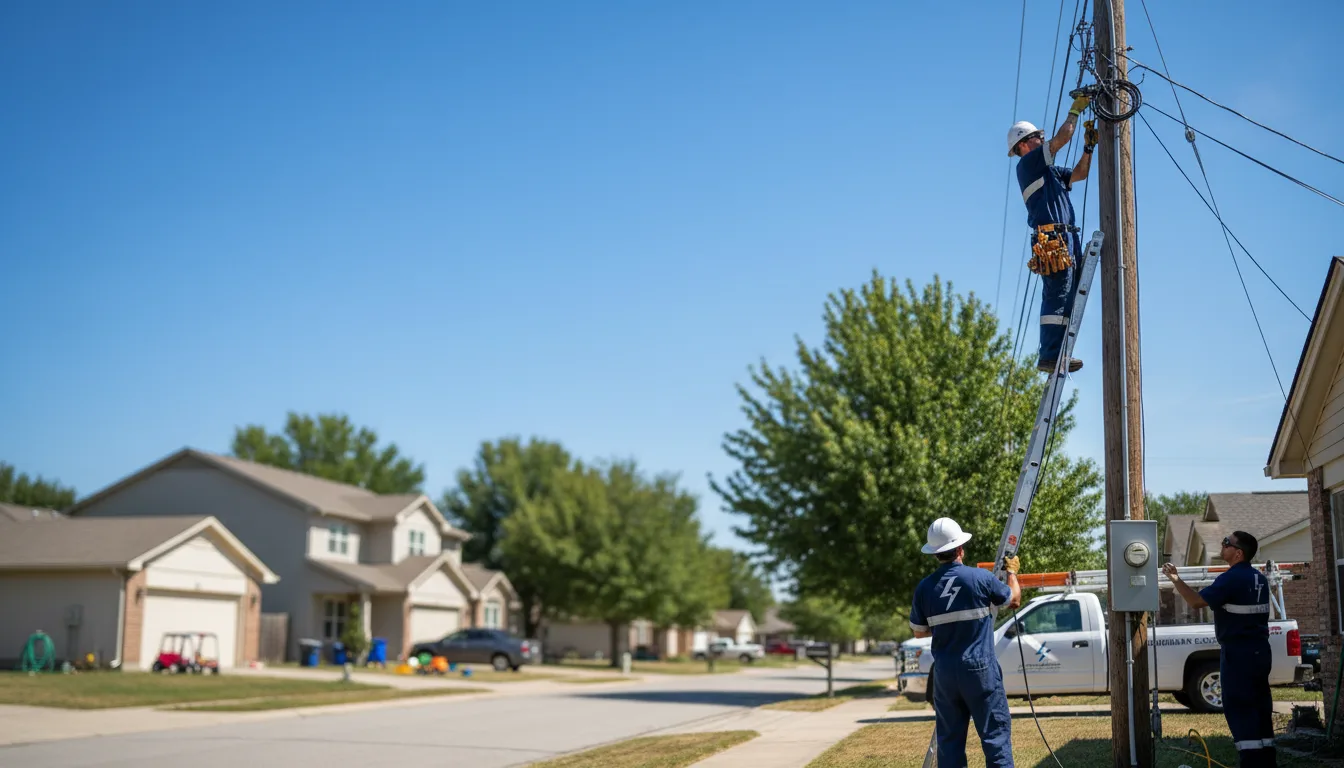 Residential electrician providing installation services in Tyronza, AR